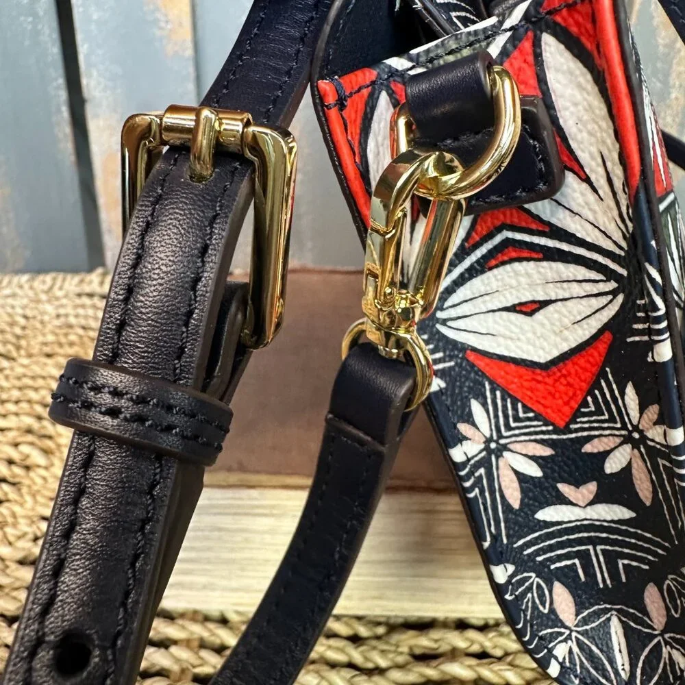 Tory Burch Kerrington Wallet Clutch Crossbody Tory Navy/Pottery NWOT - Picture 12 of 14